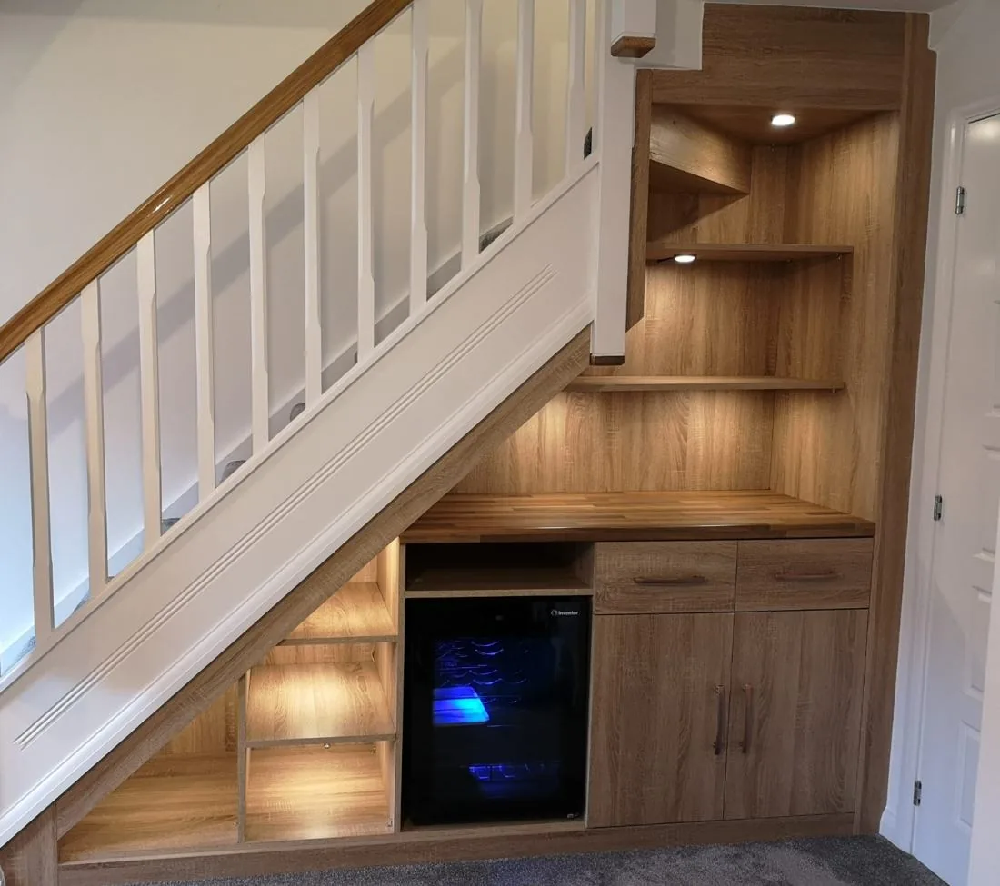 NØVRA Interiors furniture maker fitting bespoke wardrobes and skirting boards